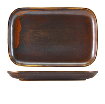 Mynd Terra Rustic Copper diskur ferkantaður 34,5x23,5cm 