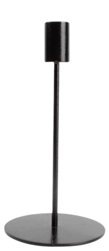 Mynd Pillar svartur kertastjaki 20cm